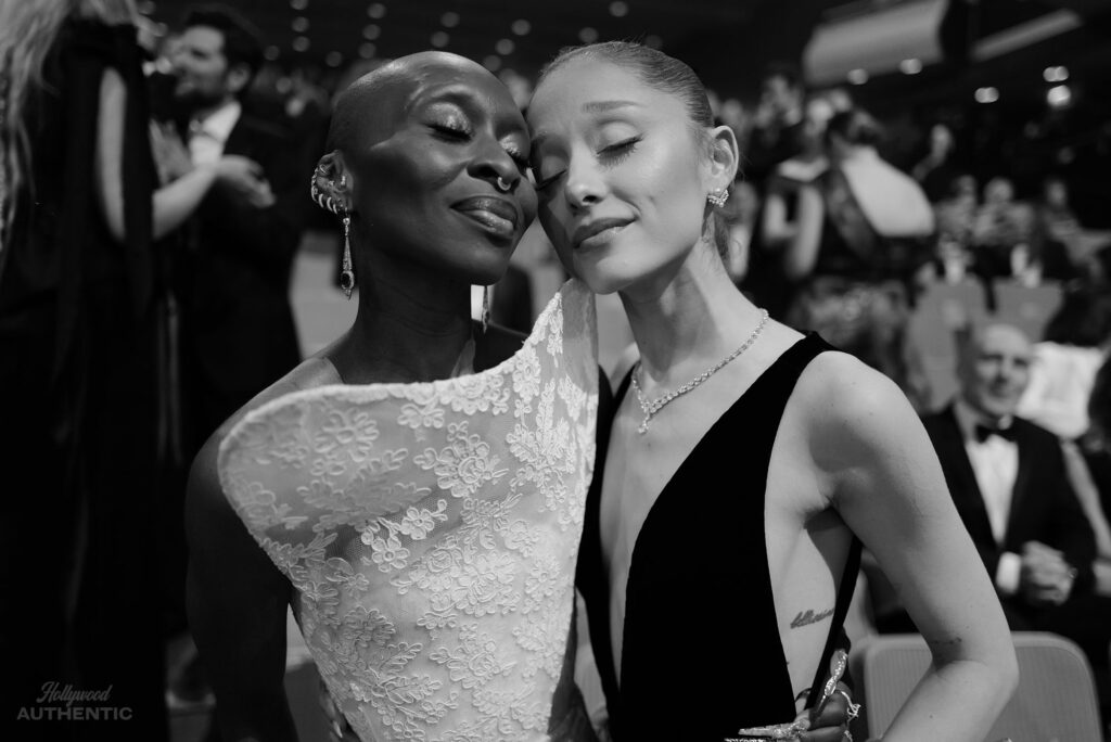 cynthia erivo, ariana grande, bafta 2025, hollywood authentic, greg williams