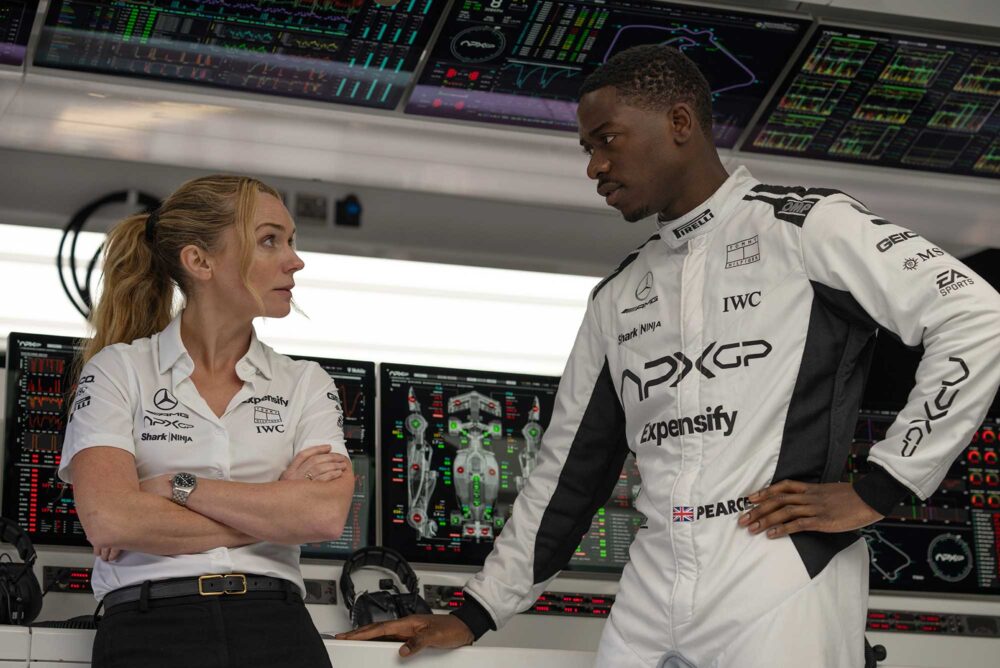 Brad Pitt, Damson Idris, F1: The Movie, Javier Bardem, Joseph Kosinski, Kerry Condon