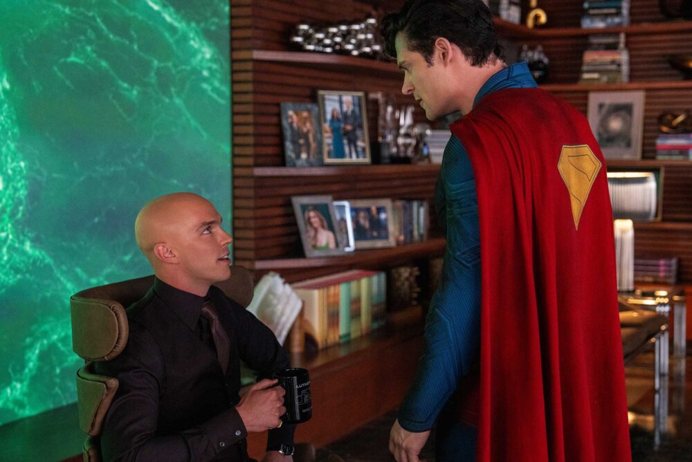 Anthony Carrigan, David Corenswet, Edi Gathegi, James Gunn, Nicholas Hoult, Rachel Brosnahan, Superman