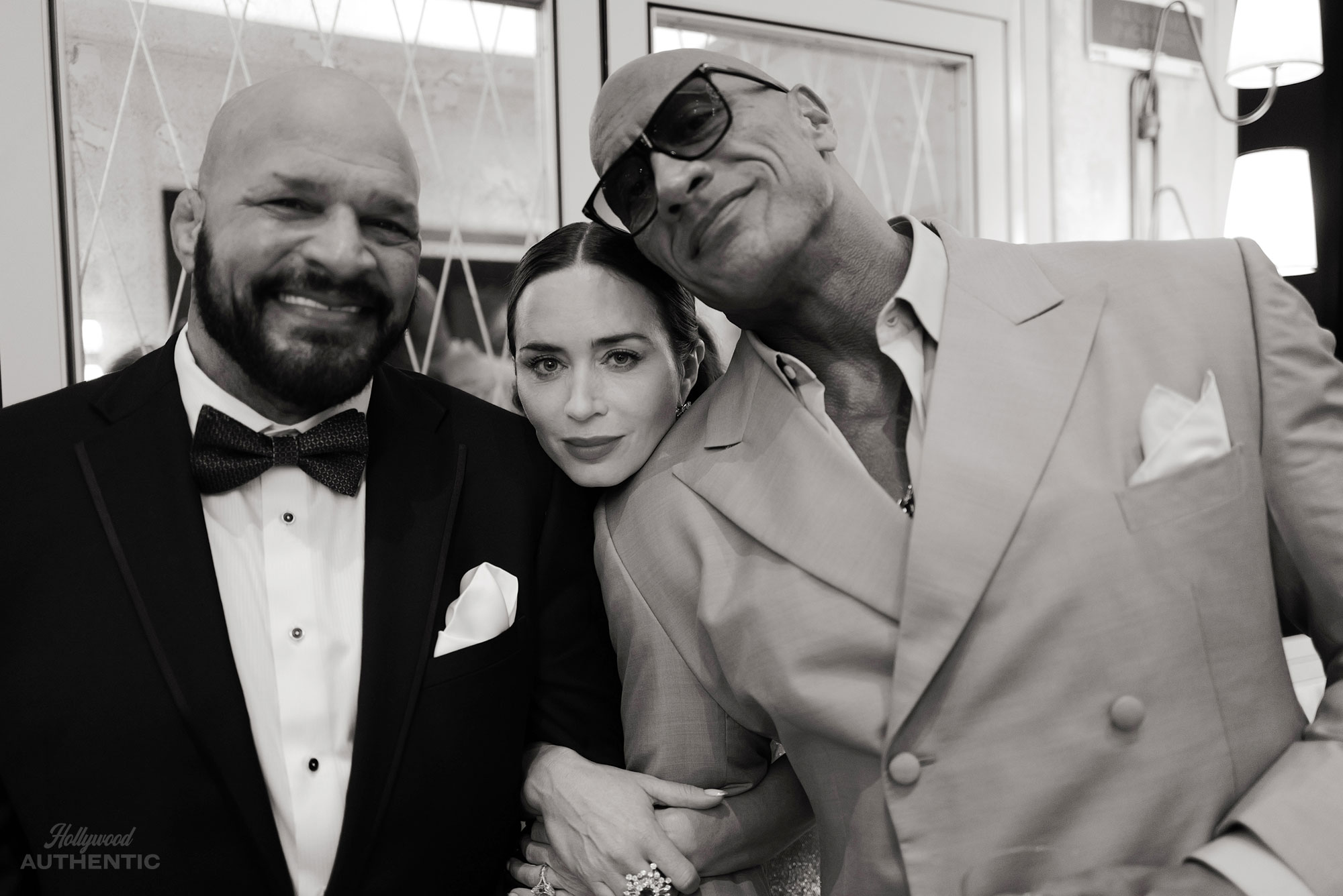 Benny Safdie, Dwayne Johnson, Emily Blunt, Ryan Bader, The Smashing Machine
