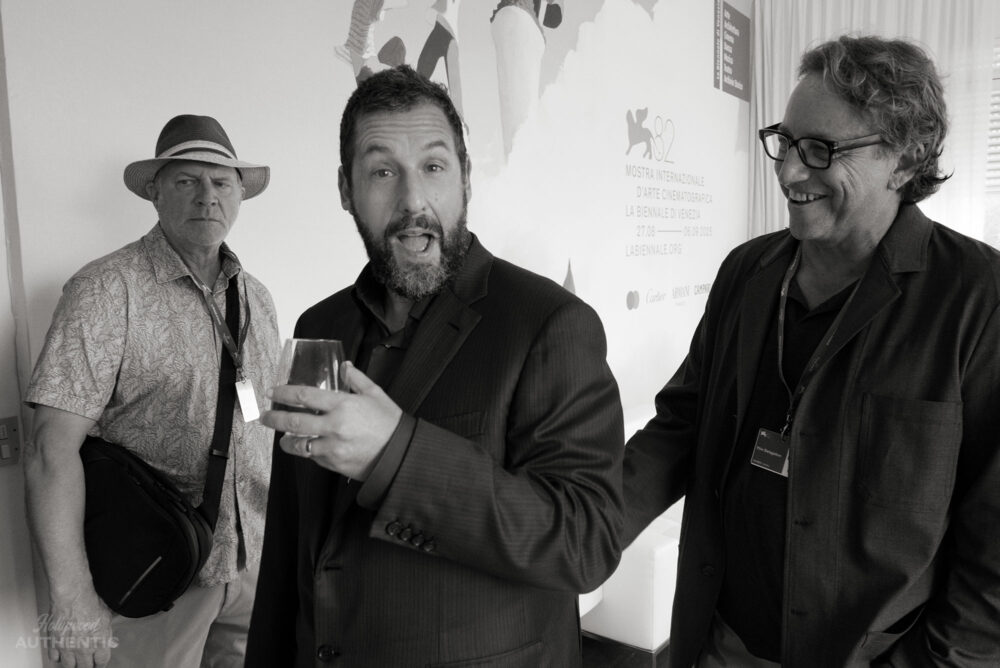 Adam Sandler, Billy Crudup, Emily Mortimer, George Clooney, Jay Kelly, Jim Broadbent, Laura Dern, Noah Baumbach