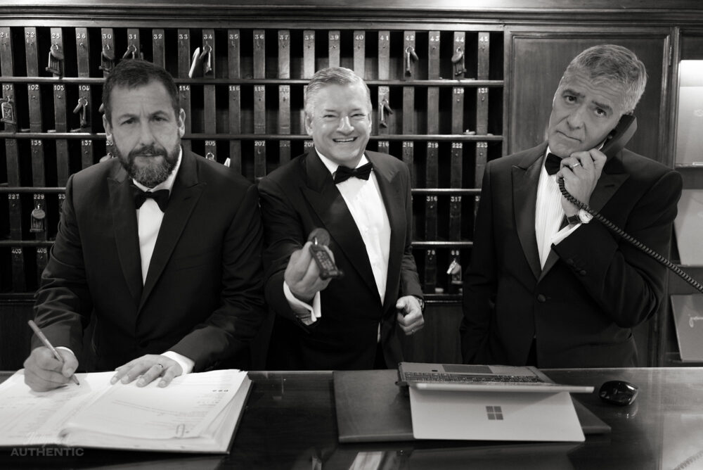 Adam Sandler, Billy Crudup, Emily Mortimer, George Clooney, Jay Kelly, Jim Broadbent, Laura Dern, Noah Baumbach