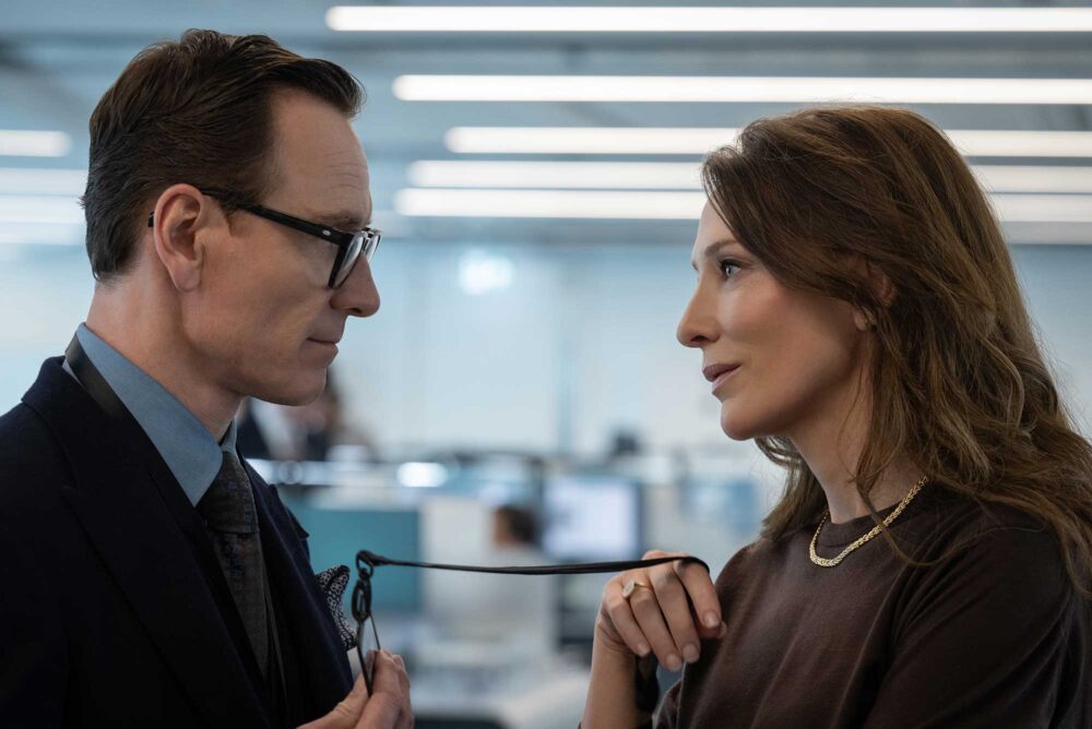 black bag, cate blanchett, michael fassbender, naomi harris, pierce brosnan, steven soderberg