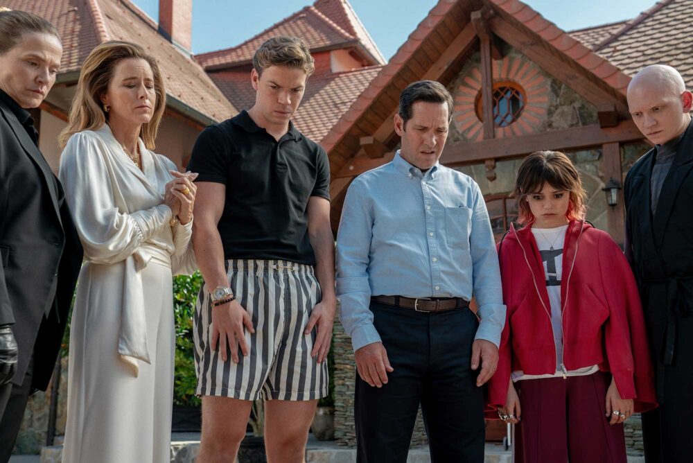 Alex Scharfman, Jenna Ortega, Paul Rudd, Richard E Grant, Téa Leoni, Will Poulter