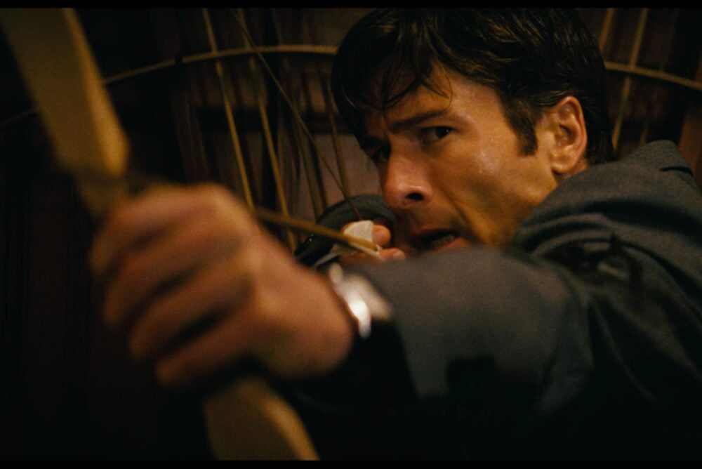 Glen Powell, Ed Harris, Margaret Qualley, Rafferty Law, Topher Grace