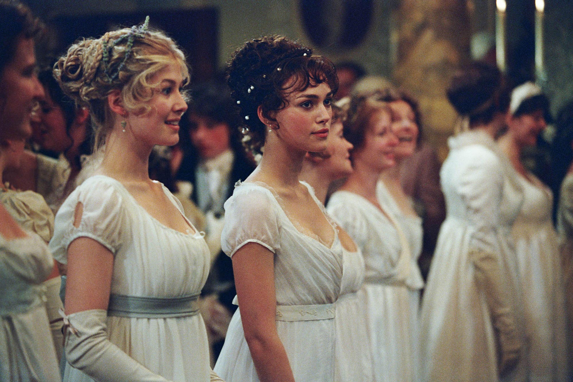 Rosamund Pike, Keira Knightley, Pride and Prejudice, Jacqueline Durran