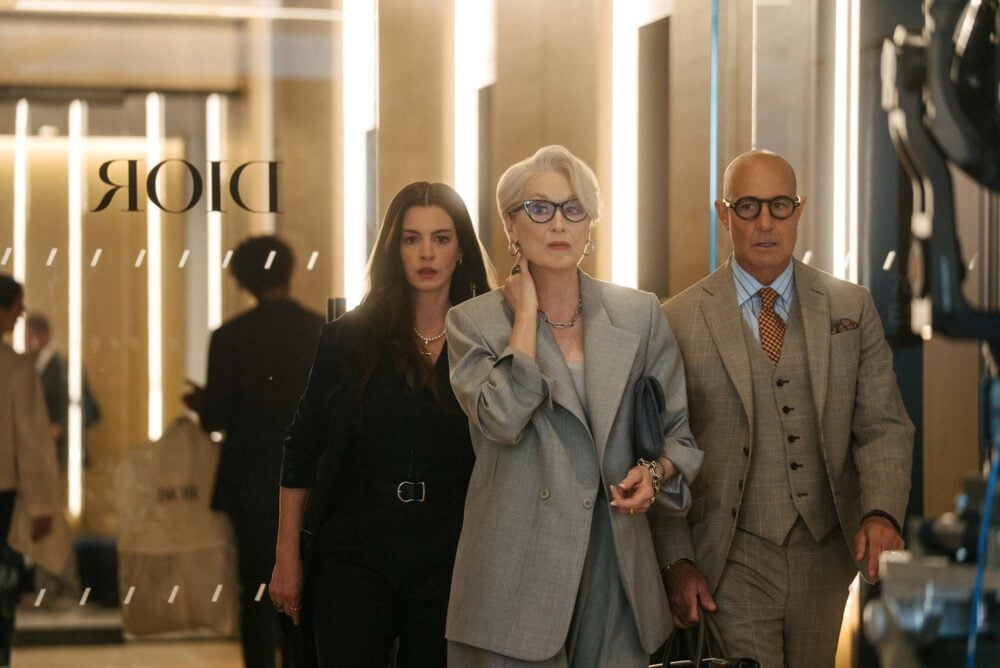 Anne Hathaway, Emily Blunt, Kenneth Branagh, Meryl Streep, Simone Ashley, Stanley Tucci